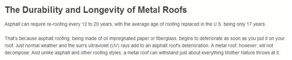 Exploring The Ecological Benefits Of Metal Roofs