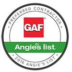 2016 Angie's List GAF Preferred Contractor