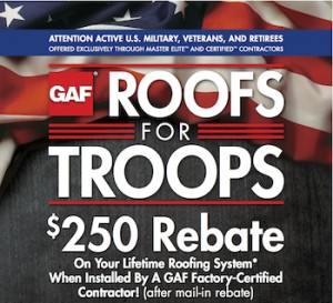 GAF Roofs For Troops