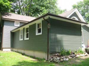 Green Mastic Siding