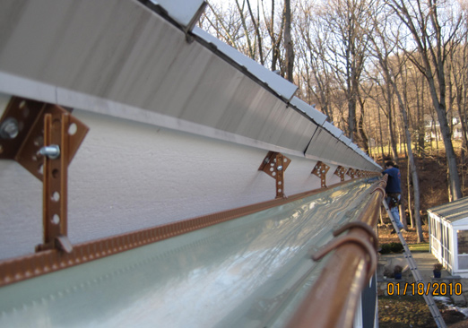 Barn Copper Gutters