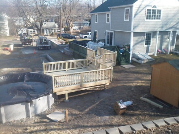 Deck Installation In Progress