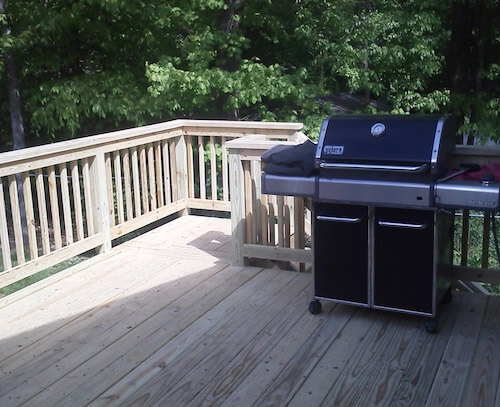Deck With Stove