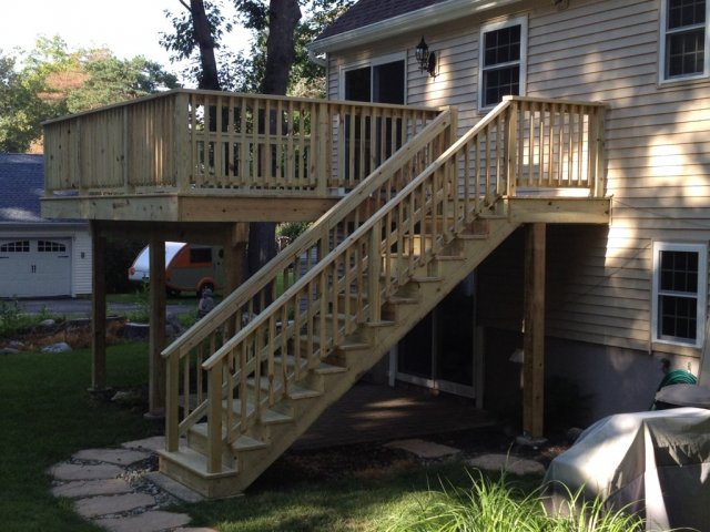 Front Porch With Deck