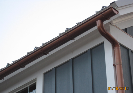 New Copper Gutters