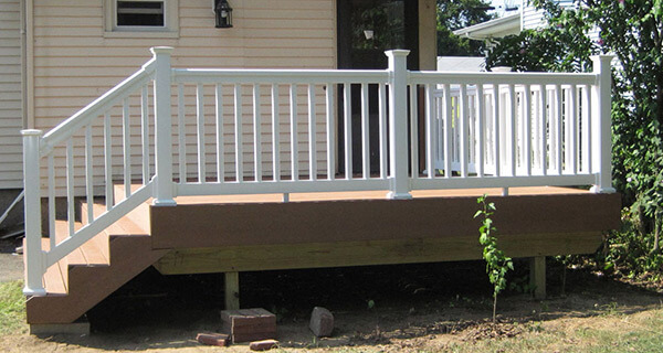 White Deck Railings